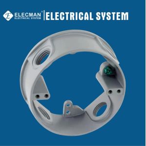 Cheap Aluminum 4&quot; Round Weatherproof Outlet Box Extension Ring With 4 Outlet Holes for sale