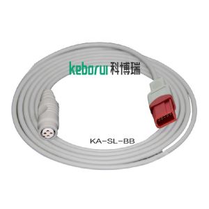 Medical Grey IBP Adapter Cable Compatible For Spacelabs 10 Pin To B.Braun
