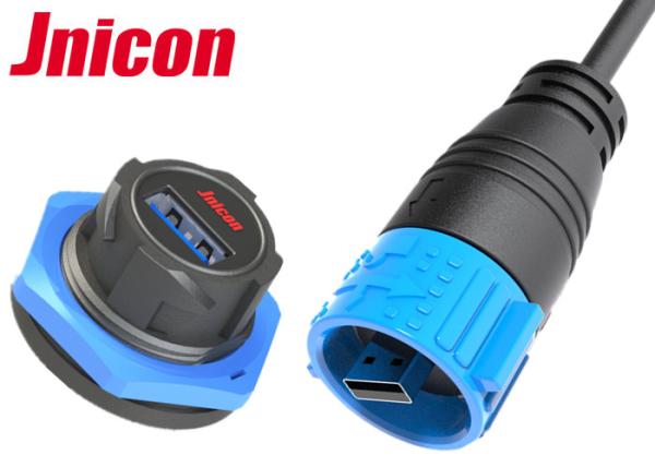 Quality Jnicon Waterproof USB Connector Panel Mount A Type Single Port For Data Transmission wholesale