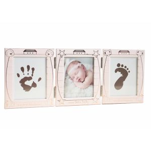 Personalized Baby Hand And Footprint Photo Frame Keepsake Box Decoration