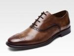 Lace Up Men Brogue Shoes Low Luxury Heel Dress Shoes With 37 - 48 Size