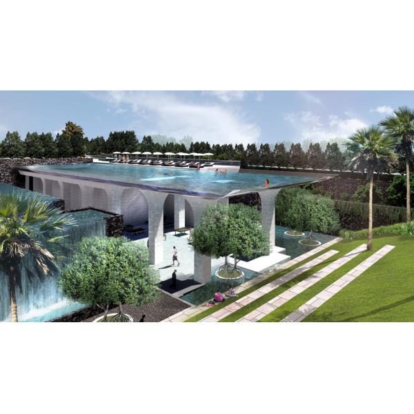 Pool Technology Dry Thermostatic Polymerization Acrylic Panels for Outdoor Spa Pool