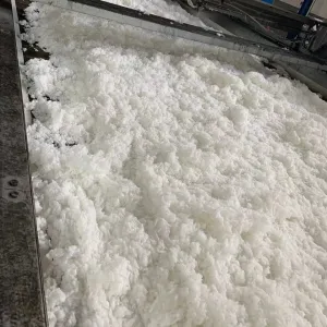 China Chemical Resistant White Virgin Poly Fiber / Virgin Polyester Staple Fiber on sale