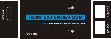 30M 10.2Gbps HDMI Over Dual Cat6 Extender