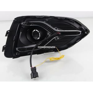 Hyundai Accent 17-18 Car DRL LED Daytime driving turn signal Fog Lights