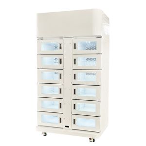 China Temperature Adjustable Refrigerated Locker Smart Fresh Android System on sale