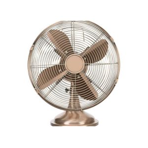 Retro Electric Table Fan 4 metal blade 85 Degree Oscillation ETL Listed