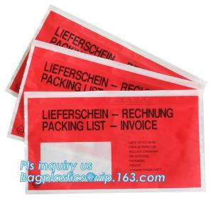 Cheap Waterproof packing list envelopes with self adhesive A3 A4 B4 B5 A7 C5 C7size, packing list enclosed envelope a5, bageas for sale