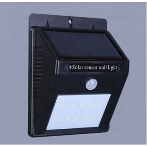5v Solar panel powered 10 Leds Motion Sensor LED Outdoor Wall Light