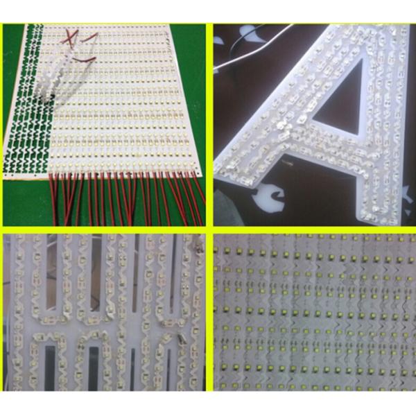 OEM 2835 S Shape LED Strip , White LED Rope Lights 60leds/M For Advertising Signs