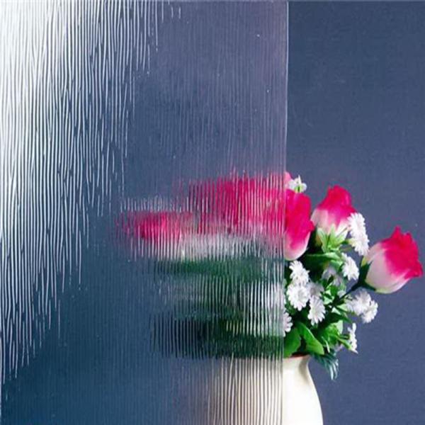 Modern Wood Grain Patterned Tempered Glass Panel for Office Partitions and Decor