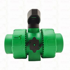 Lock Ball PPR Double Union Ball Valve With Plastic Ball S2.5 20-63MM Customized