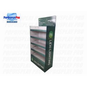 Custom Cardboard Floor Displays LED Lights Lightweight Paper For Christmas