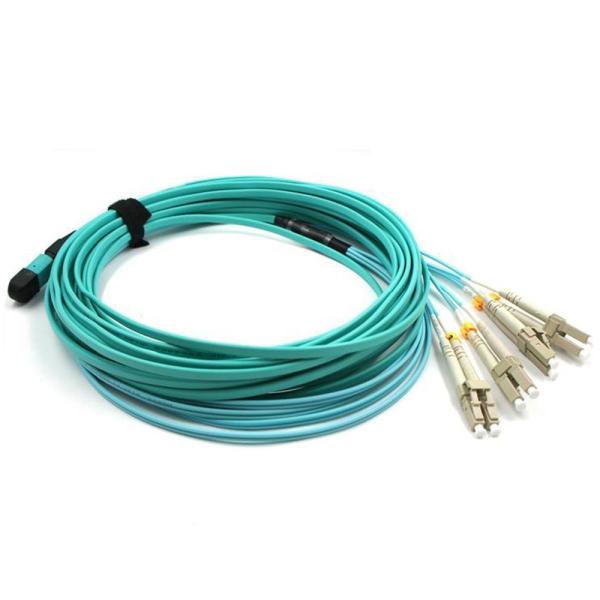 12 Fibers MPO MTP Cable with IEC Standard 61754-7 Compliance and TIA-568-C