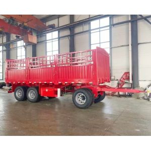 Timber Transport Full Trailer With Capacity 2/3 Axle And Durable Draw Bar Design
