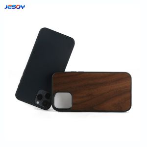 TPU Bumper Shockpoof Wooden Bamboo Phone Cover For IPhone And Samsung