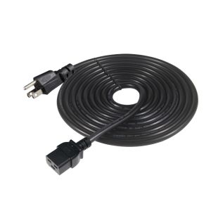 NEMA 5-15P to IEC C19 Power Cord 14AWG for Servers and PDUs