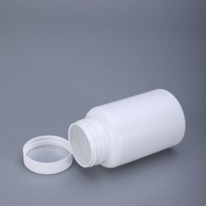 50ml Small Customized White Aluminum Foil Seal Cap Pill Bottle for Capsules