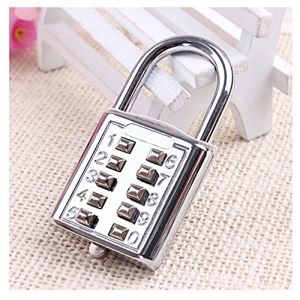 Mini Push Button Code Resettable Combination Padlock 10 Pin Sports Locker