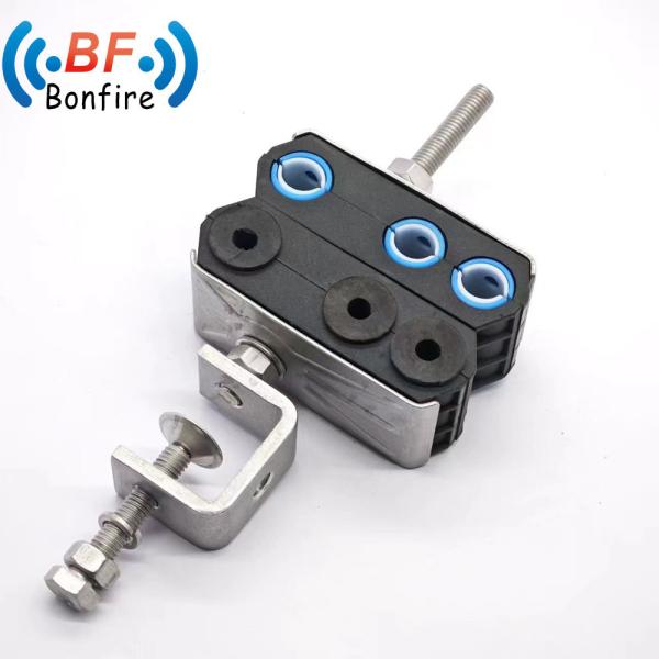 4.5-6mm 2* 7-22mm Three Saddles Hook Type Cable Feeder Clamp for Construction