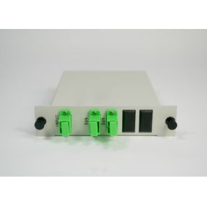 China 1x2 LGX PLC Abs Box Plc Splitter , 2 To 1 Single Mode Fiber Splitter FTTH/PON Type on sale