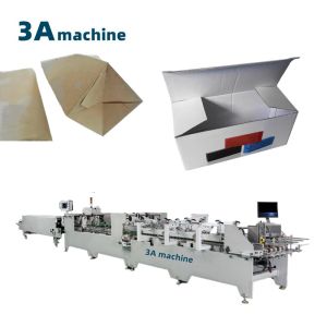 Cheap Bottom Lock and Side Glue Folding Gluing Machine for 1300 JGKW Cardboard/Corrugated Box for sale