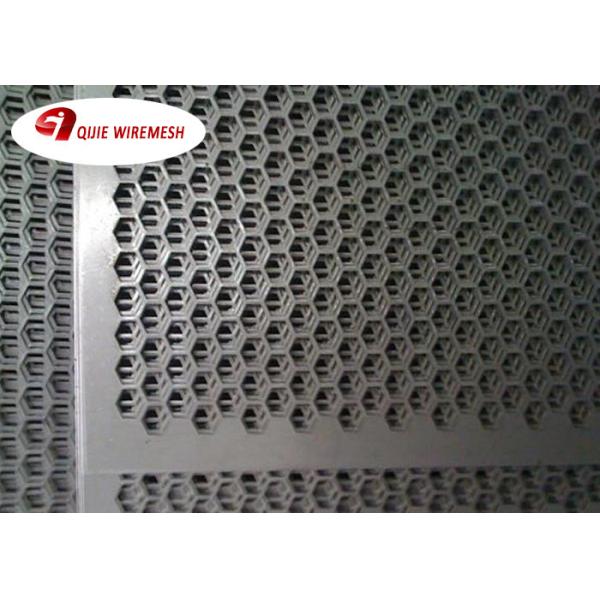 Quality Punching Hole Mesh Perforated Metal Screen Hexagon Hole 0.5 - 8.0mm Thickness wholesale