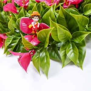 Exhibition Artificial Green Wall Panels Outdoor PE PP