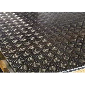 China Polished Embossed Aluminum Tread Plate Panel 3003  6061 T6 8mm 6mm on sale
