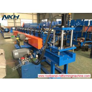 Slotted angle roll forming machine with servo motor for Z purlin clip fastening