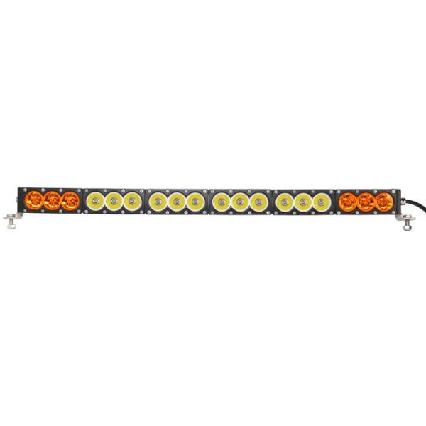 Multi Color 180W 32 Inch Curved LED Light Bar Amber White IP67 Waterproof