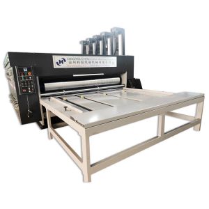 Cheap Construction Works Semi-Automatic Flexo Printing Slotting Rotary Die Cutting Machine for sale