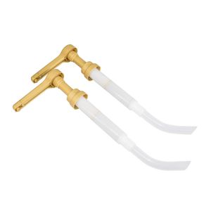 Gold Sauce Dispenser Pump 38-400 15cc and 30cc with Curved straw GOLD SAUCE