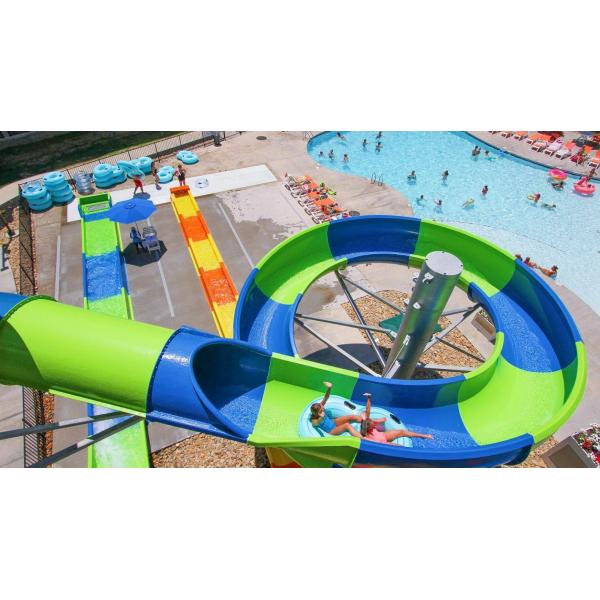 Outdoor Kids Water Splash Park Rides Swimming Pool Fiberglass Slide for Adults