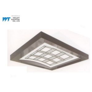 Geometry Shape Elevator Ceiling Design , Soft Illumination Elevator Ceiling