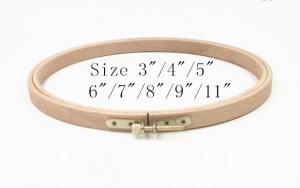 China Solid beech wood embroidery hoop round shaped 3'', 4'', 5'',6'',7'',8'',9'',11'' on sale
