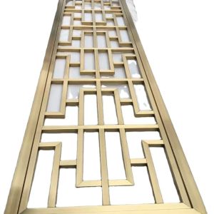 Multi-Functional Metal Handicraft Gold Color Interior Wall Partition Dividers