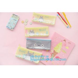 Multi-purpose 100% Cotton 12oz Canvas Zipper Pencil Bag Stationery Case bag,