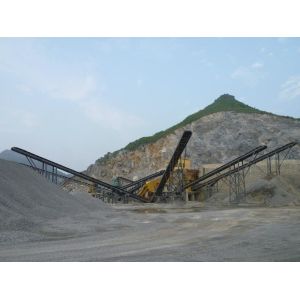 Mining production line with sand crushing machine