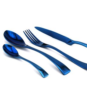 Cheap Newto KAYA blue color flatware/colorful cutlery/bluedinnerware for sale