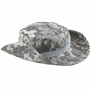 Fishing Hunting Tactical Boonie Hat / Military Camo Bucket Hat With String