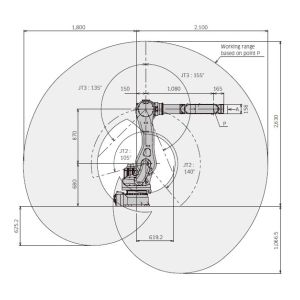 KAWASAKI Small Payload 6 Axis Industry Robot RS030N For Packing Assembly