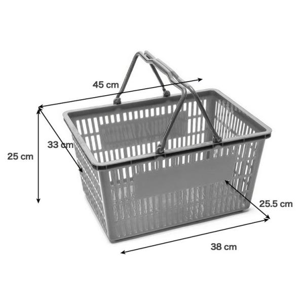 Customizable Convenience Plastic Cart Basket For Supermarket Shopping
