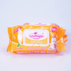 China Baby Skin Care Wet Wipes 120pcs Pack with Plastic Lid and Fragrance ISO Certified on sale