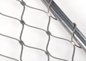 China 7x7 Stainless Steel Zoo Wire Mesh / Zoo Aviary Netting 1.2mm 30x30mm on sale