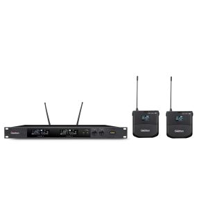 Diversity Receiver Wireless Handheld Microphone With Single Channel Bodypack