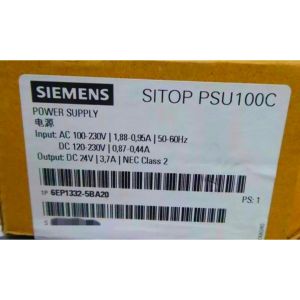Cheap SIEMENS 6EP1332-5BA20 SITOP PSU100C 24 V/3.7 A STABILIZED POWER SUPPLY INPUT: 120-230 V AC (110-300 V DC) for sale