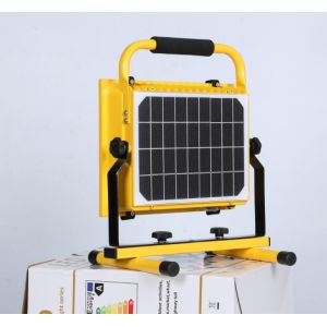 All In One 50W Solar Rechargeable Led Flood Light Lithium Batteries Garage