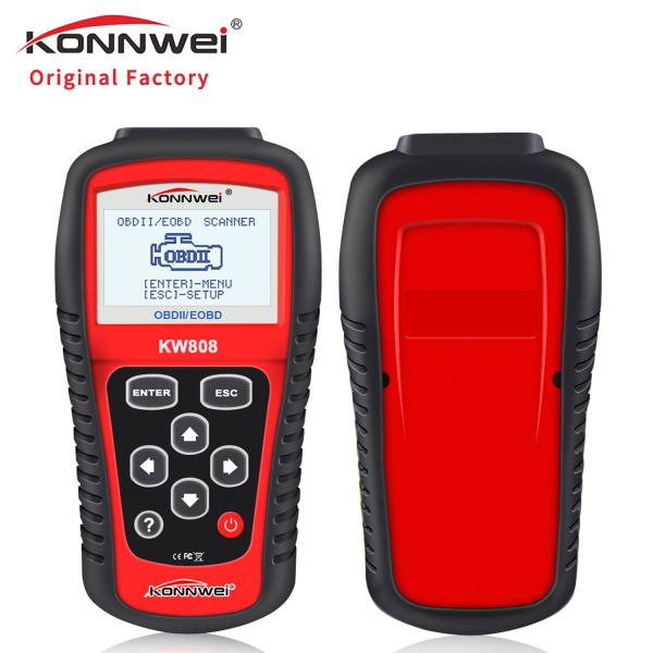 Quality Easy Use Can Obd Ii Car Scanner Tool Kw808 Code Reader Display DTC Definitions On Unit Screen wholesale