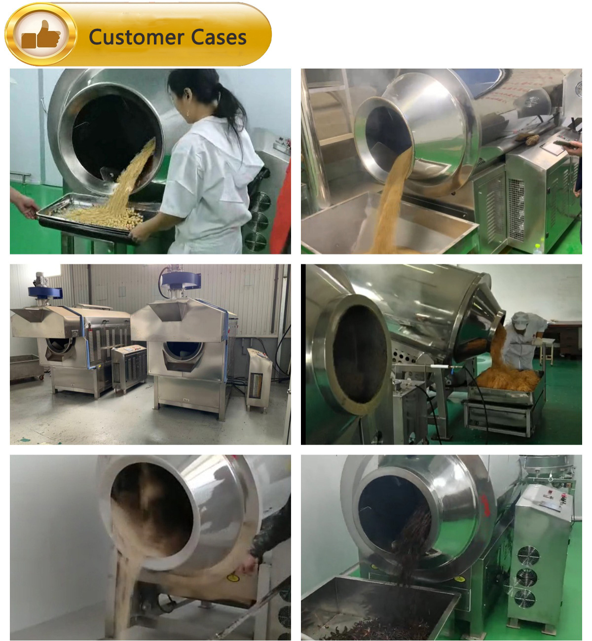 Multifunctional Sesame Peanut Cashew Roasting Machine Auto Temperature Control
